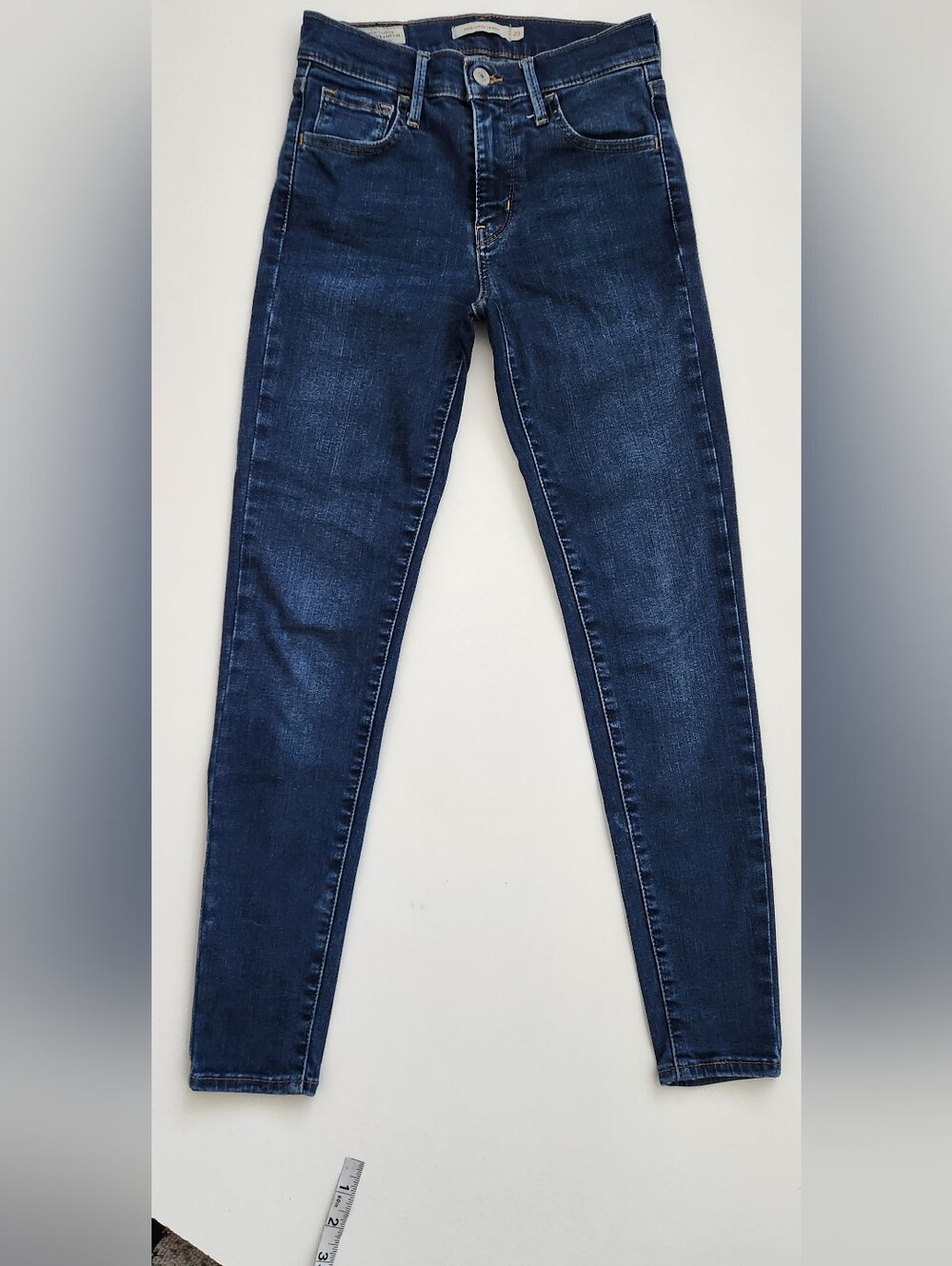 ​Levi's 720 High Rise Super Skinny Jeans Dark Wash Size 23x28
